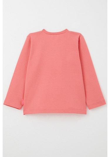 Breeze Kız Bebek Uzun Kollu Tişört Basic 9 Ay-3 Yaş, Mercan Mercan