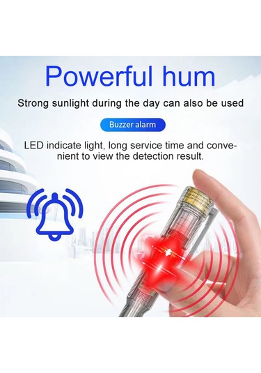 Yifomall Çift Led'li Ve Sesli Uyarılı Profesyonel Elektrik Test Kalemi - 70-250v Arası Voltaj Ölçümü