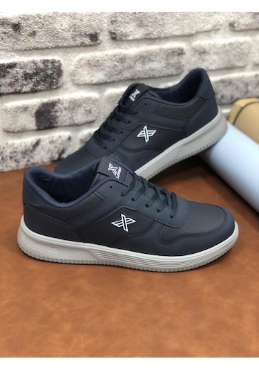 Luttoon Büyük Numara 45-46-47-48 Ortopedik Erkek Lacivert Spor Ayakkabı Lacivert