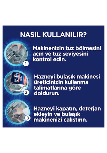 Finish Bulaşık Makinesi Özel Tuzu 2 x 1500 Gr