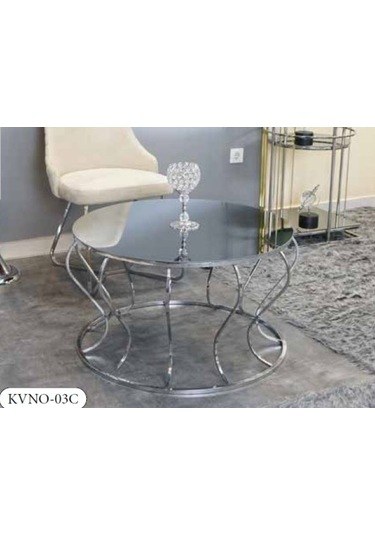 Mim Gümüş Kavanoz Orta Sehpa Gümüş