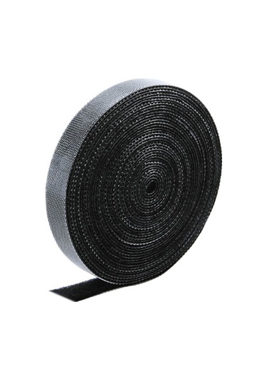 Lemestar Floveme Nilon Kabloluk Düzenleyici, Yeniden Kullanılabilir, Kesilebilir, 5 Metre, Kabloları Düzgün Tutmak İçin Siyah