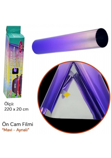 Aynalı Ön Cam Üst Güneşlik Filmi 20x220cm