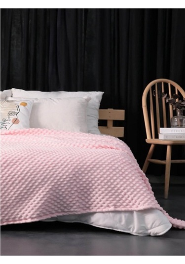 Mink Tomurcuk Battaniye 500 Pudra Battal Boy 200x220 Pudra