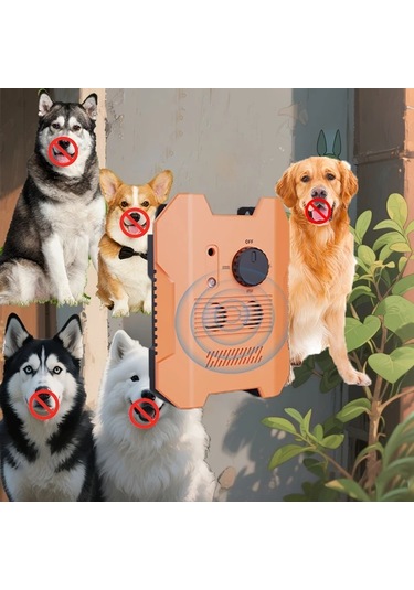 Willowhaven Soundwave Teknolojili Köpek Havlama Kontrol Cihazı Turuncu Tek Boyut 15.24 Metre Etkili Tüm Irklar Çoklu Mod İçin Dış Mekan Uygun