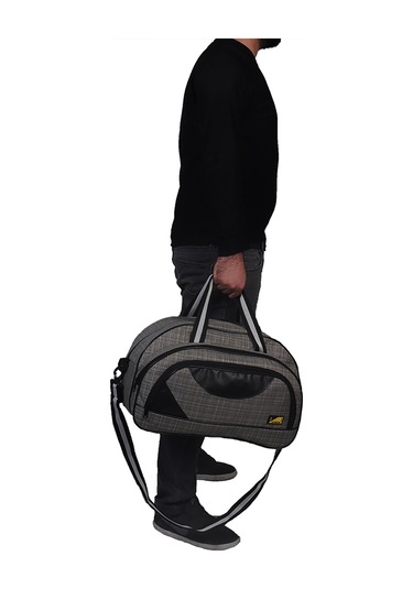 Strong Havlu Kumaş Orta Boy Spor Seyahat Çantası Gri