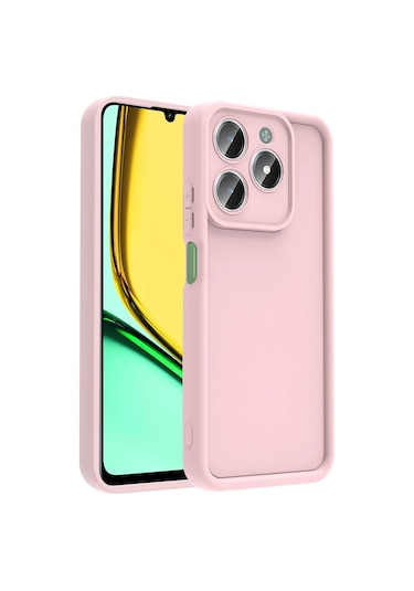 Realme C61 Kılıf Kamera Korumalı Zore Ananas Kapak Çok Renkli
