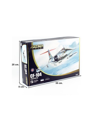 Kinetic K48127 1/48 Cf-104 Starfighter Savaş Uçağı, Plastik Model Kiti