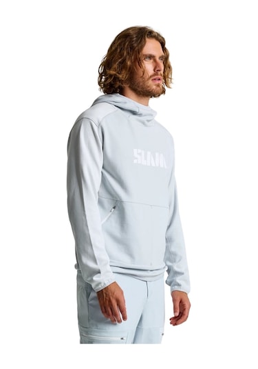 Slam Slam Graphic Hoodie Erkek Sweatshirt W068 Gri