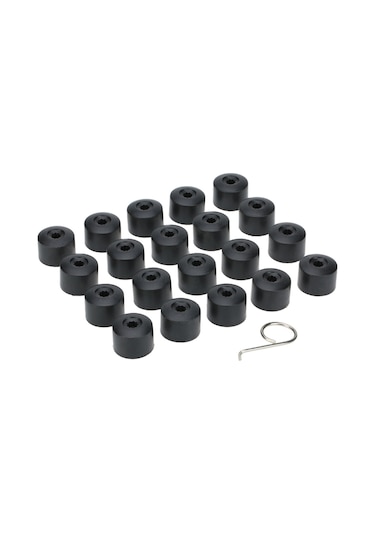 Suofeng 17mm Yıldız Delikli Lastik Vida Toz Koruma Kapağı 20 Adet + 1 Araç, Vw, Audi, Skoda Uyumlu Plastik Malzeme