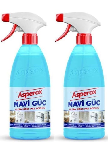 Asperox Mavi Güç Banyo Temizleyici Sprey 2 x 1 L