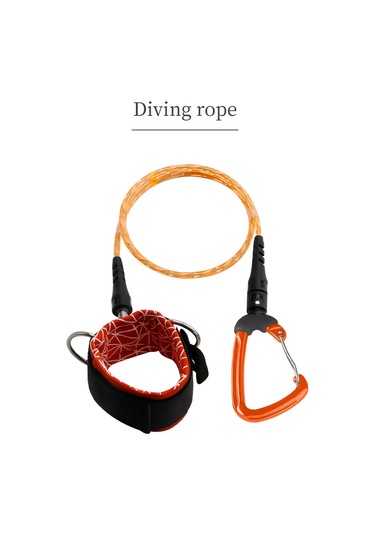 Tenfowee Boulk Serbest Dalış Emniyet Kordonu - Hızlı Çözülmeli Bileklikli Dalış İpi, Kırmızı Kırmızı