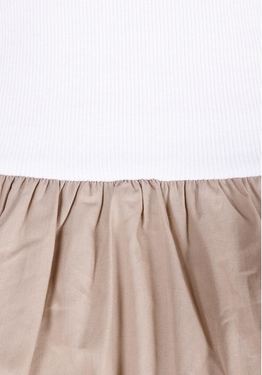 Colins Regular Fit Düz Kadın Beyaz Kısa Kol Elbise Cl1073569 Q1.v1 Ofw Beyaz