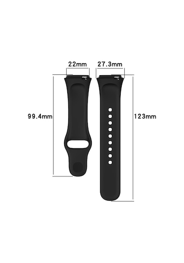 Redmi Mi Watch 3 / 3 Active İle Uyumlu Silikon Kordon