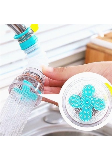 Jms 360 Derece Dönen Duş Mutfak Su Filtresi Musluk Kafası Memesi With Filter Stone Pembe