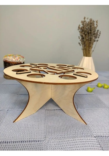 Woodiks Paskalya Yumurtaları Ve Paskalya Çöreği Standı 152009295 Bej