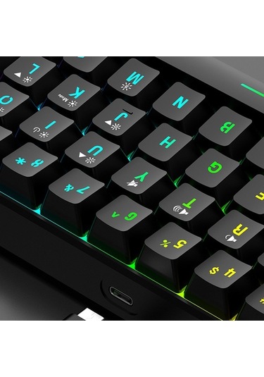 61 Tuşlu Membran Klavye Tuş Kablo Ayrımı Basit Ve Kompakt İki