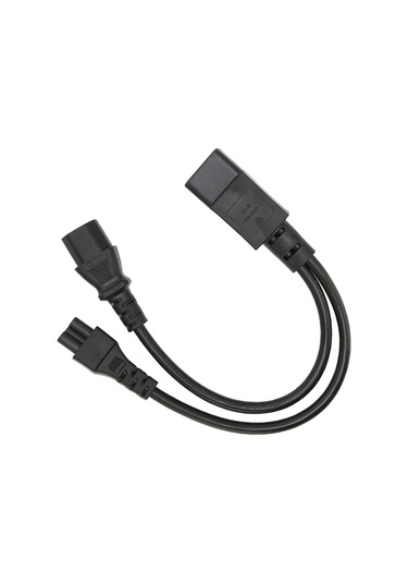 Y-ayırıcı Güç Kablosu Iec 320 C14 Erkek - C13 Ve C5 Dişi Ayırıcı Adaptör Kablosu 10a 250v