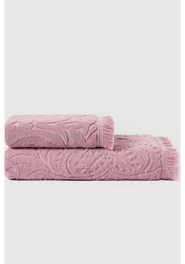 Varol Jacquard %100 Pamuk El Havlusu 50x90cm Lila-50x90cm Lila