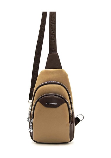 Silver Polo İki Bölmeli Kadın Vücut Çantası 959 M105 43673 Kum Nix Kahve 43673 Kum Nix Kahve Çok Renkli