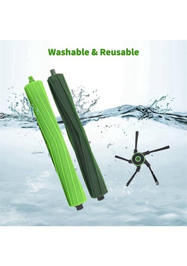 Sointeresting Irobot Roomba S9 9150 S9+ S9 Plus 9550 S Serisi Elektrikli Süpürge Kauçuk Silindir Fırça Hepa Filtre Yan Fırça Parçaları