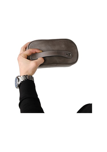 Mft Leather Hakiki Deri Unisex El Çantası Naina 1134 Tiguan Gri
