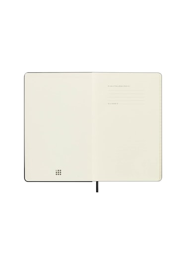 Moleskine Çizgili Siyah Defter L Boy Sert Kapak