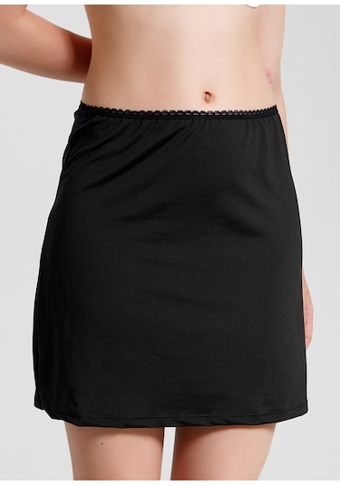 Suwen Kısa Jupon Sw0029616a012 Siyah