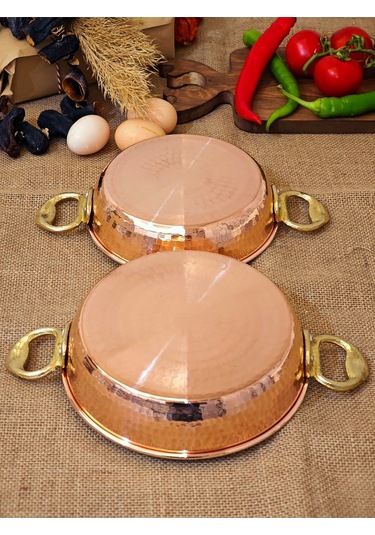 Modabakır Bakır Tava 18-20 Cm Bakır