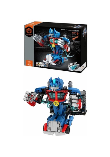 Hidrolik Savaş Robotu Yapım Seti Pilsiz Teknik Robot Oyuncak 694 Parça