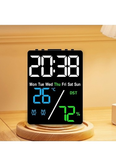 Trendooze We Suntek Saat Ev Dijital Çalar Ayarları Alarm 3-renk-siyah 2 Ae