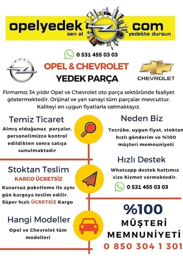Opel Astra G Ön Tampon Çeki Demir Kapağı (361165684)
