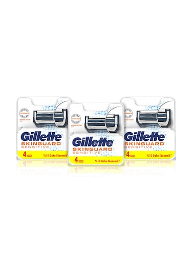 Gillette Skinguard Yedek Tıraş Bıçağı 3 x 4'lü