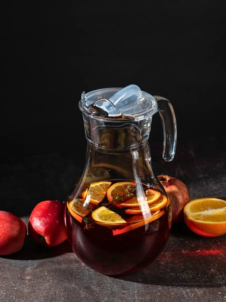 Purecrystal Cam Sürahi Su Ve Meyve Suyu Sürahisi Kapağı İle 330374676