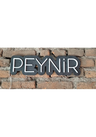 Peynir Yazılı Neon Duvar Aydınlatması