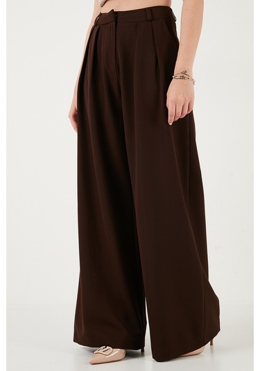 Lela Bayan Pantolon 6522016 Kahve Kahve