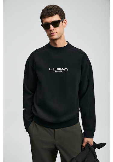 Lufian 112030182 Dark Erkek Sweatshirt Siyah