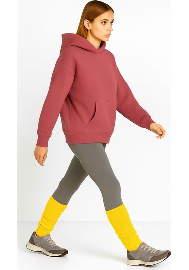 Basic Kalın Pamuk İçerikli Tozluk Sarı