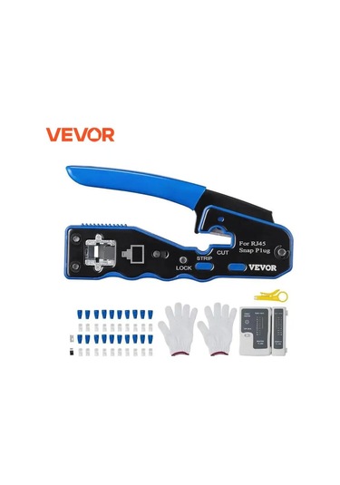 Vevor Sıkma Aracı Rj45/cat5e/cat6/cat6a Ethernet Crimper Sıkma Pense 8-pin Amerika Birleşik Devletleri