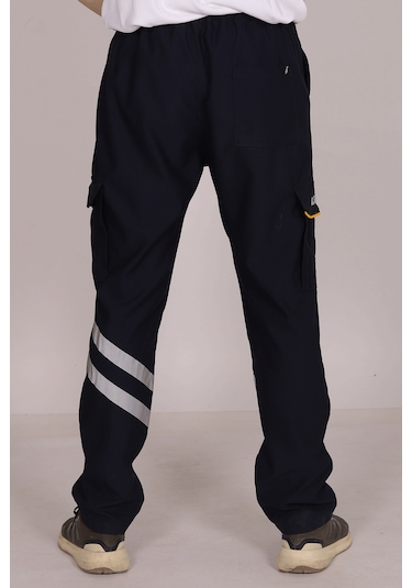 Lacivert Likralı 112 Acil Sağlık Pantolonu Unisex