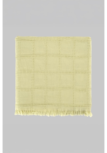 Sarev Vesemir Sarı %100 Pamuk Throw 130x170 Cm Sarı