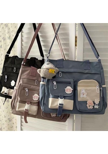 Pembe Su Geçirmez Kadın Çanta Omuzdan Askili Çanta Bayan Askılı Çanta Oxford Crossbody Çanta Tote Kitap Çanta Kızlar İçin Satchels Pembe