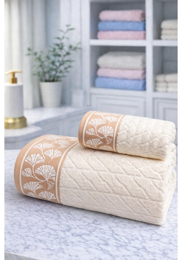 Özdilek Loseta Best Set Hamam Takımı Bej-pembe Çok Renkli