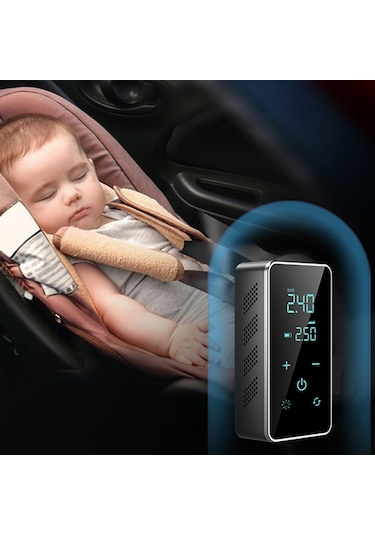 Akülü Araba Hava Pompası 150psı Dokunmatik Hava Kompresörü Siyah