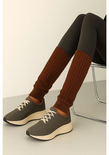 3 Çift Basic Kalın Pamuk Karışımlı Tozluk Kahverengi