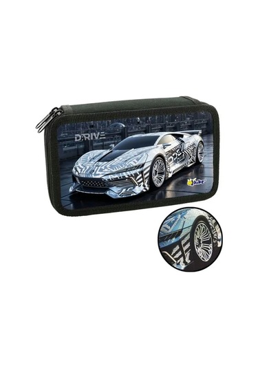 Oniks 1'den 4'e Sınıflar Arası İlkokul Öğrencileri İçin Okul Kalemliği, 2 Bölmeli 450235356 Siyah