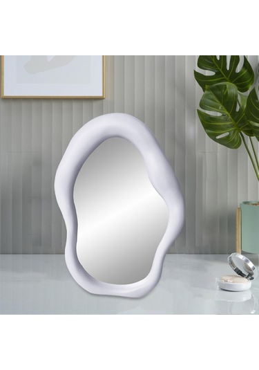 Suntek Düzensiz Makyaj Aynası Şık Bulut-şekli-beyaz