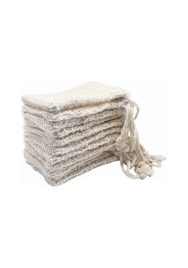 15x Poşet Peeling Sabun Torbası Çanta El Yapımı Sabun Saklama Torbası Rami Köpük Net Krem