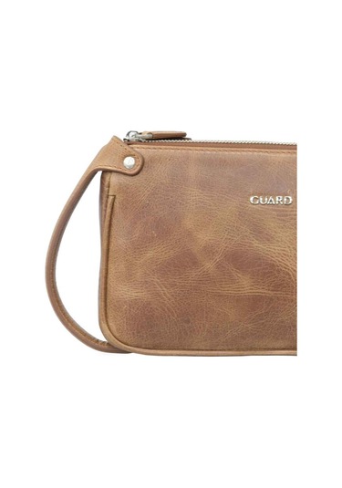 Guard Antik Taba Unisex Çift Fermuarlı El Çantası - Grd2403xw22496 Diğer Çok Renkli