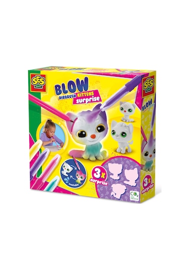 Ses Creative Boya Üfleme Kalemi - 3xkedicik Sürprizi